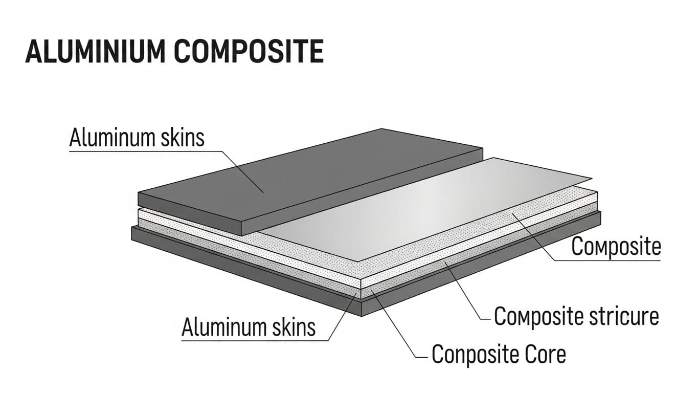 ابعاد و ضخامت ورق کامپوزیت